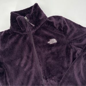 The North Face Osito Silken Fleece Jacket Woman's Small S/P Dark Purple Full Zip